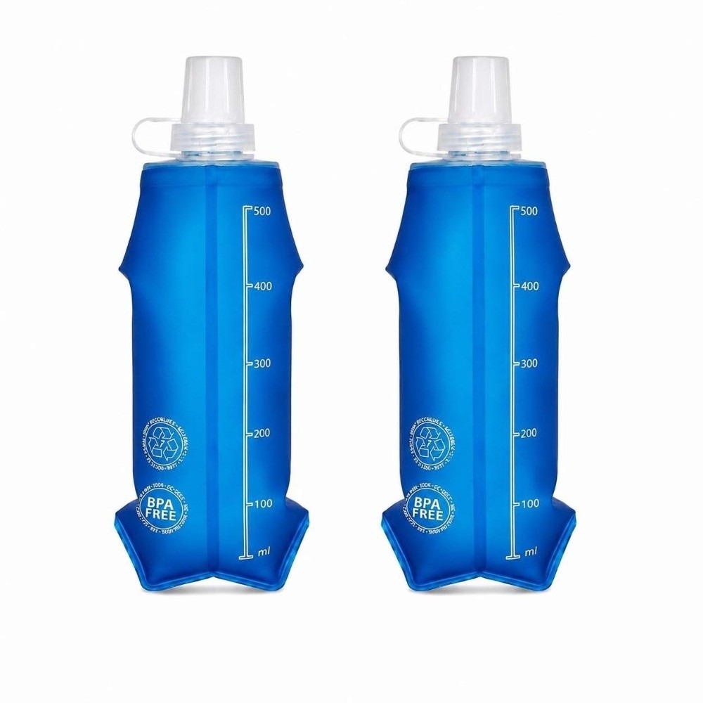 Water Bag Collapsible - Paquete de 2 botellas de agua
