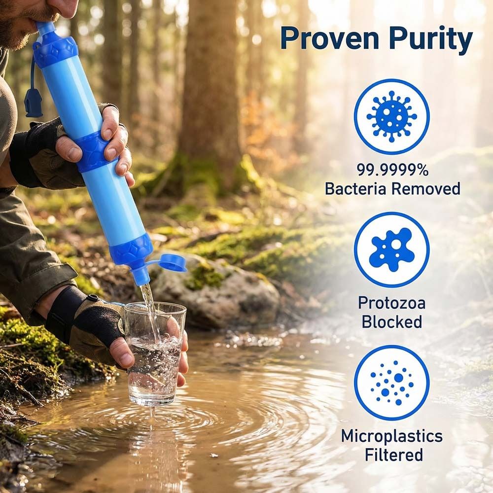 Water Purification Straw - Mini filtro de agua, purificador de