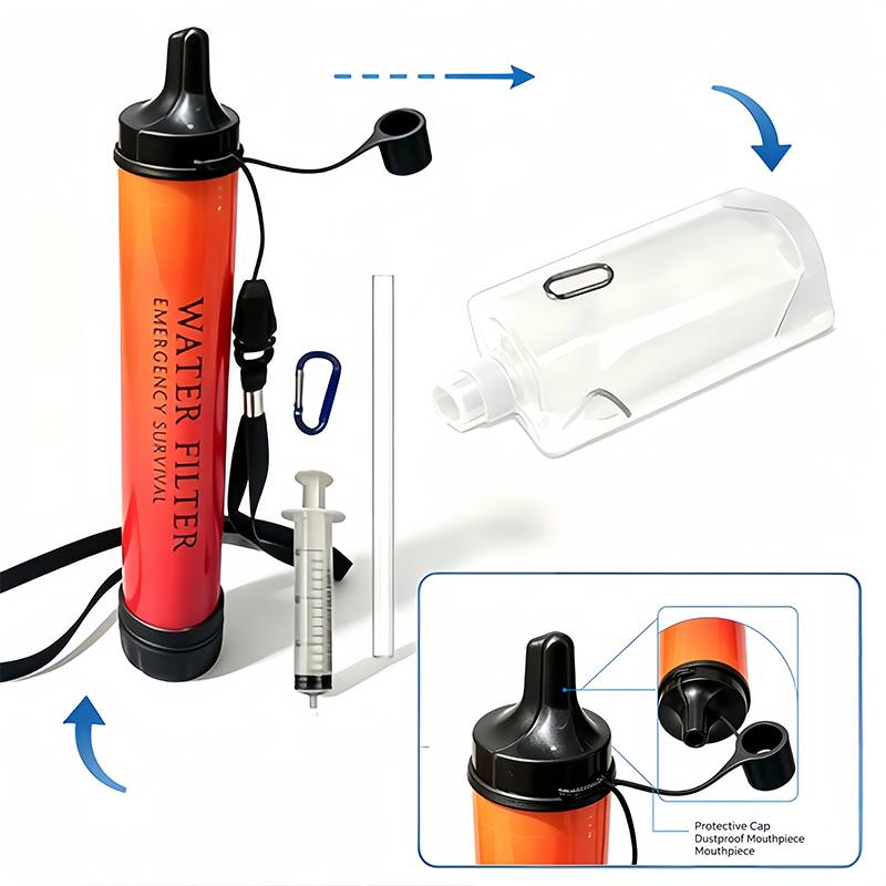 Pajita filtrante de agua portá - Water Purification Straw reseña y precio