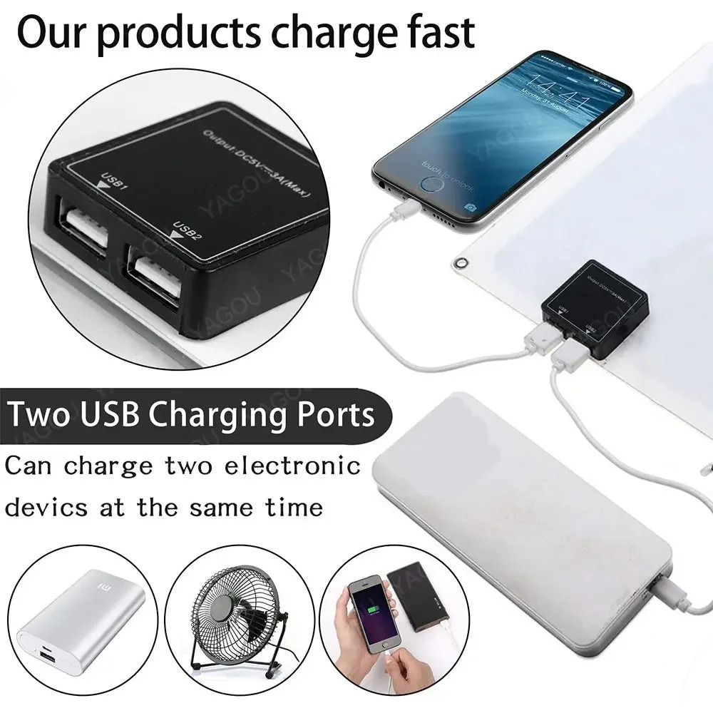 Panel solar portátil de 15 W y - Solar Emergency Charger reseña y precio