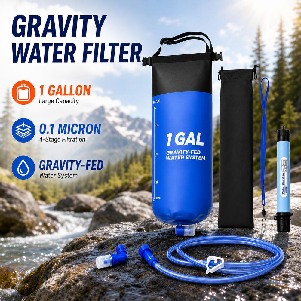 Kit de filtro de agua por grav - Water Purification Straw reseña y precio