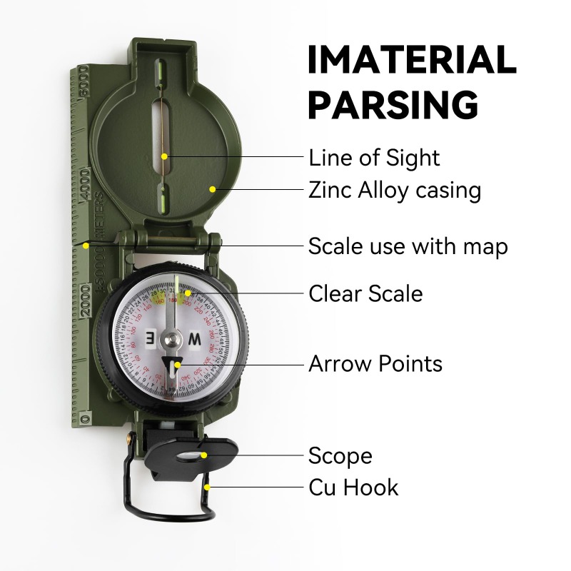 Brújula de Grado Militar, Nave - Compass Lensatic reseña y precio