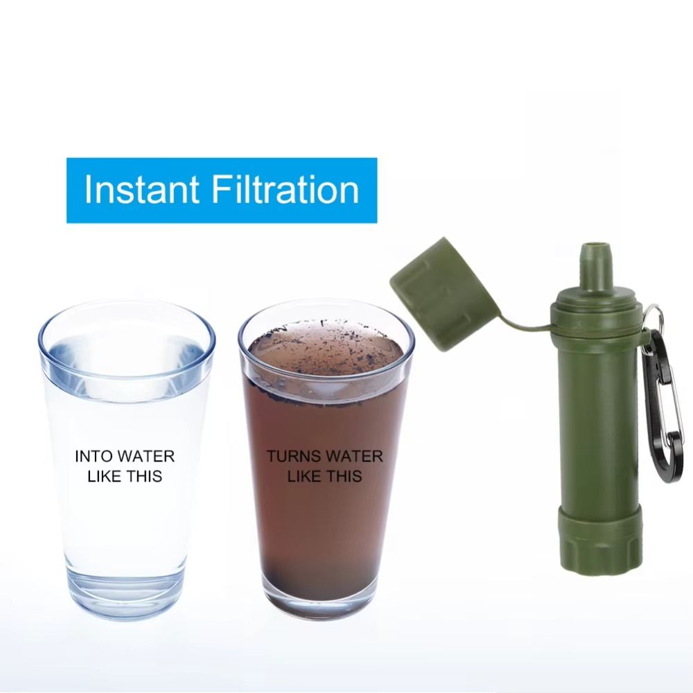 Mini filtro de agua, purificad - Water Purification Straw reseña y precio